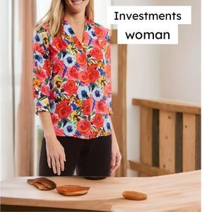 Investments woman floral top